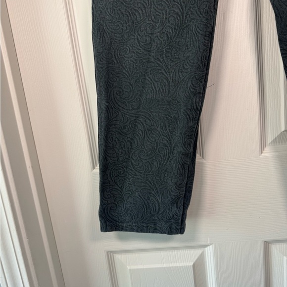 Rare Vintage Cache Embellished Dark Green Textured High Rise Mom Jeans Size 6 - Picture 3 of 13